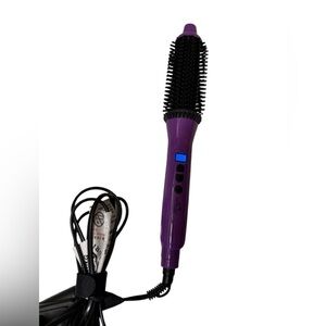 Two in one Purple Hair Styling Brush and  a straightener